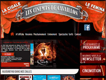 Tablet Screenshot of cinemasdecavaillon.fr
